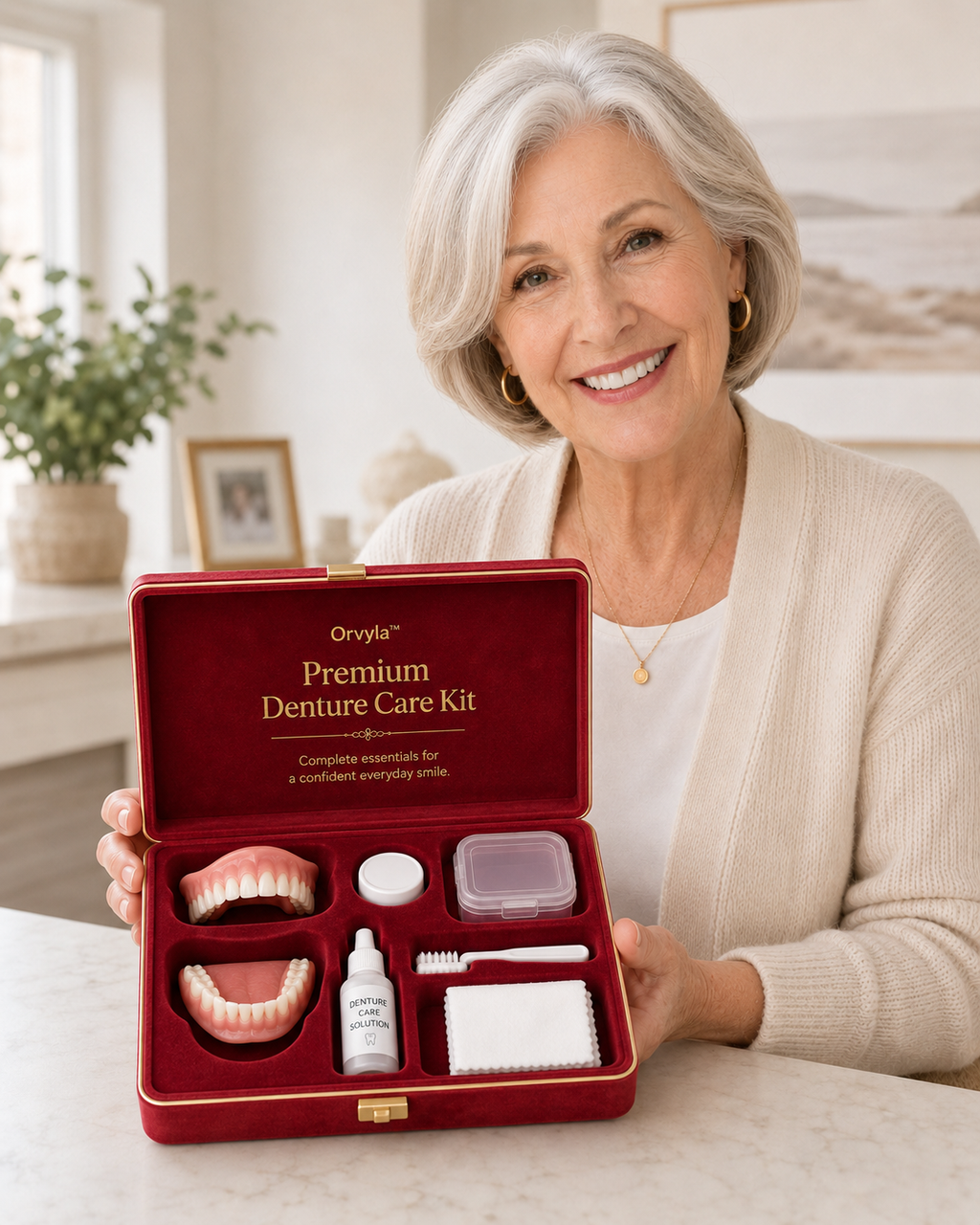 Medical Full Denture with Strong Suctiond Custom-Fit Full Functional Dentures