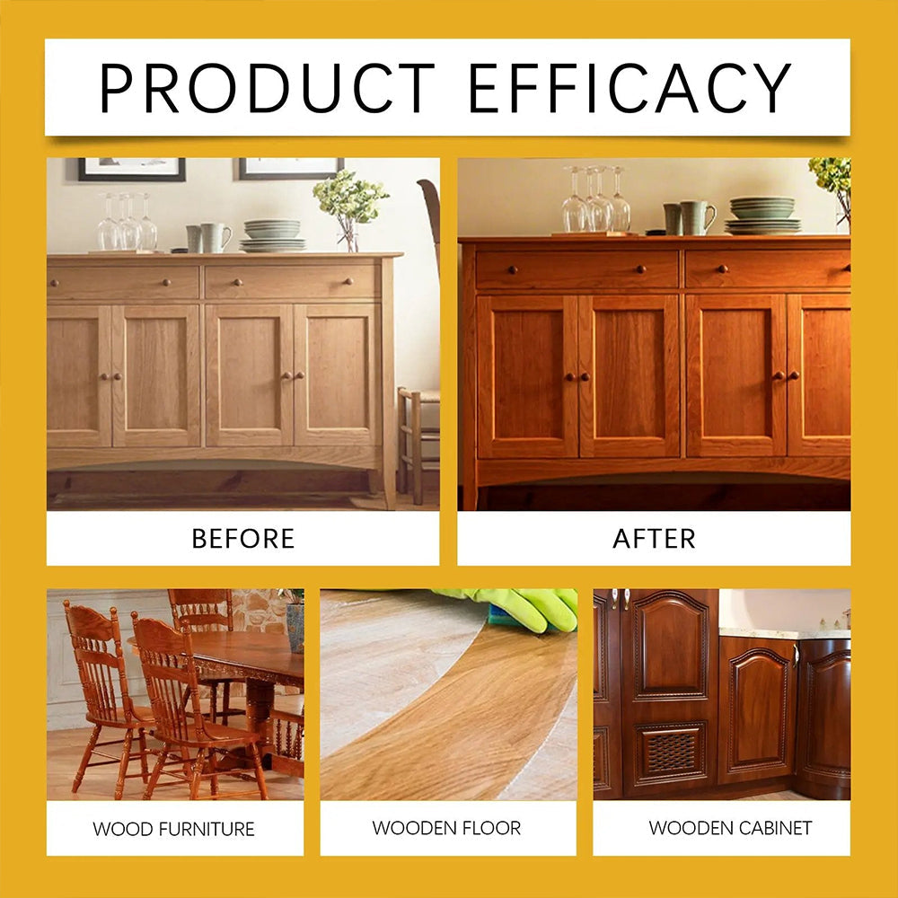 Beeswax Wood Polish Spray Restore Shine Protect Furniture