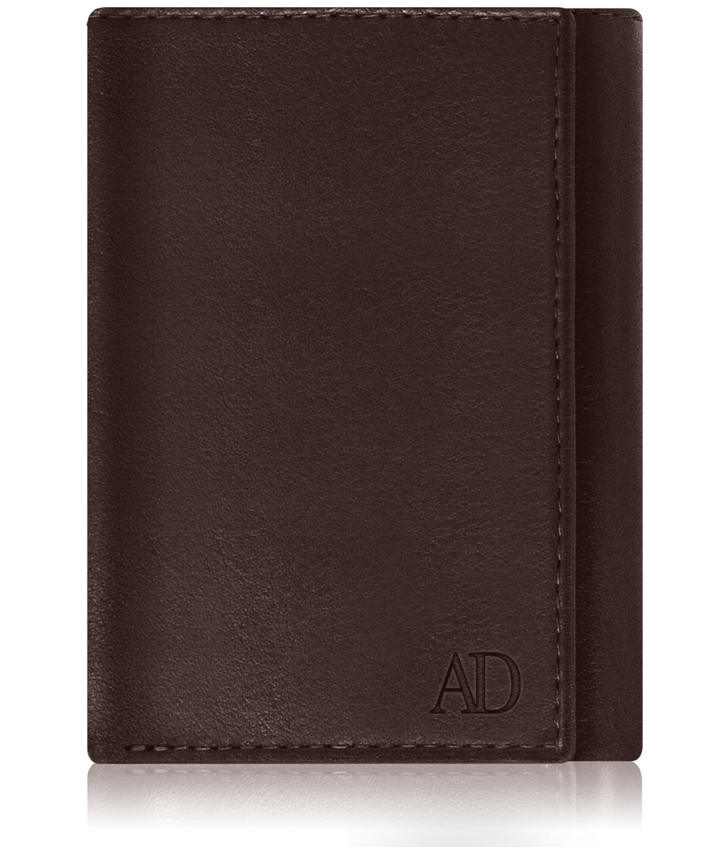 Genuine Leather Trifold Wallet – ID Window, RFID Blocking
