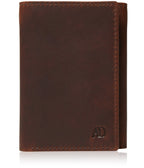 Genuine Leather Trifold Wallet – ID Window, RFID Blocking