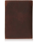 Genuine Leather Trifold Wallet – ID Window, RFID Blocking