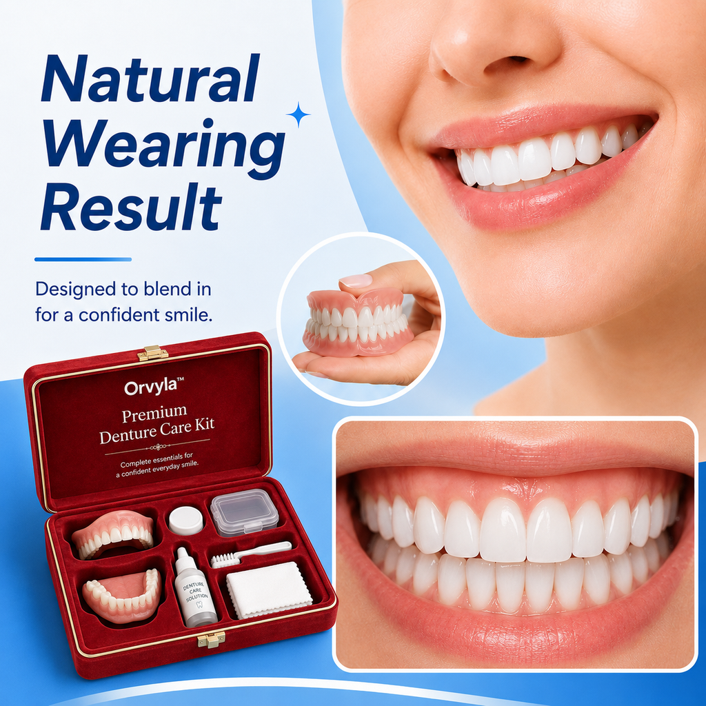 Medical Full Denture with Strong Suctiond Custom-Fit Full Functional Dentures