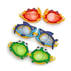 3-Pack Kids Novelty Character Adjustable Swim Goggles, Ages 5+