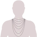 14K Solid Gold Herringbone Necklace