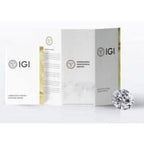 14K White Gold Studs IGI Certified Diamond Earrings Round 1.80 Ct Lab Grown