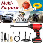 150 PSI 12V Portable Cordless Tire Pump 6000mAh Rechargeable with LED Light
