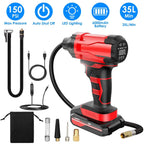 150 PSI 12V Portable Cordless Tire Pump 6000mAh Rechargeable with LED Light