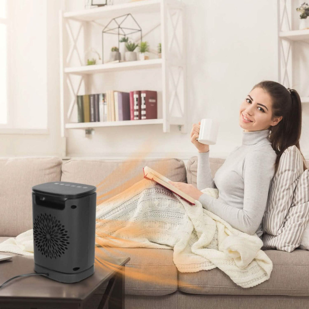 1500W Electric Space Heater Ceramic Heater Fan with 3 Modes Remote Control Digital Display