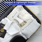 1500W Garment Steamer Portable Handheld Fabric Steamer with Lint Brush Removable 350ml Water Tank