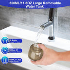 1500W Garment Steamer Portable Handheld Fabric Steamer with Lint Brush Removable 350ml Water Tank