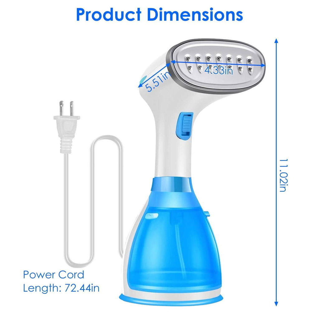 1500W Portable Handheld Clothes Steamer with 2 Brush