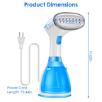 1500W Portable Handheld Clothes Steamer with 2 Brush