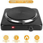 1500W Portable Heating Hot Plate Stove Countertop with Non Slip Rubber