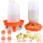 1.5L Chicken Feeder Adjustable Height Waterer Set