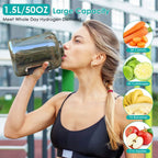 1.5L Large Capacity Portable Rechargeable Hydrogen Water Bottle 6 Min. Quick Electrolysis
