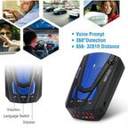 16 Band V7 Speed Safety Voice Alert Car Radar Detector
