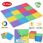 16-Pieces: Kids Puzzle Exercise Play Mat