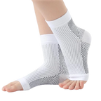 Compression Support Socks with Open-Toe Design and Non-Slip Fit