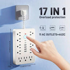 17-in-1 Power Strip with Overload Protection