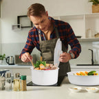 17-Pieces: Nonstick Cookware Set Induction Kitchen Pots and Pans
