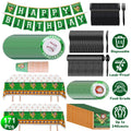 171-Pieces: Baseball Birthday Party Disposable Dinnerware Set