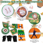 171-Pieces: Baseball Birthday Party Disposable Dinnerware Set