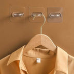 4-Pack Clear Adhesive Utility Hooks