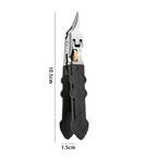 Black Anti-Slip Grip Gear Lock Nail Clipper with Ultra-Sharp Tips for Precise Access to Nail Grooves