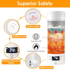17Oz Stainless Steel Travel Electric Kettle with 4 Temperature Preset Modes