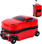 Kids' Car Rolling Suitcase with Extendable Handle