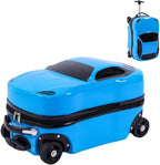 Kids' Car Rolling Suitcase with Extendable Handle