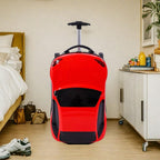 Kids' Car Rolling Suitcase with Extendable Handle