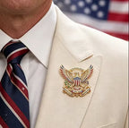 America 250th Anniversary Brooch – Patriotic Commemorative Pin for 2026 Celebration
