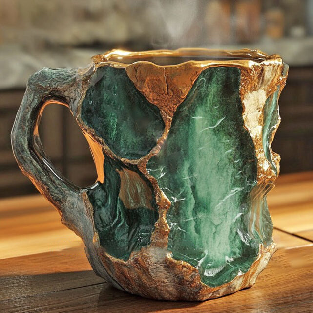 Textured Insulated Microwave-Safe Coffee Mug