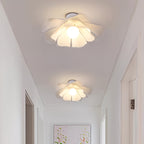 Petal Flower Ceiling Light | Modern Floral Semi Flush Mount Fixture