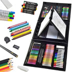 185-Piece: Double-Sided Trifold Easel Art Kit