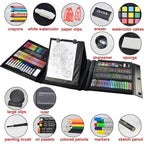 185-Piece: Double-Sided Trifold Easel Art Kit