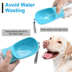 18.6 oz Portable Dog Water Dispenser with Detachable Food Container