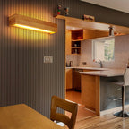 Modern Wooden LED Wall Lamp | Minimalist Bedroom & Living Room Lighting