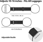 2-Pack Adjustable Luggage Connector Straps – Multi-Use Travel Bag Securing Belts