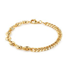 18K Gold Mariner & Cuban Link Bracelet