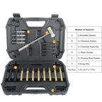 19-Piece: Hammer Punch Set Drift Pin Punch Kit with Portable Storage Box