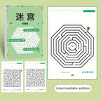 192 Patterns Concentration Maze Training Book