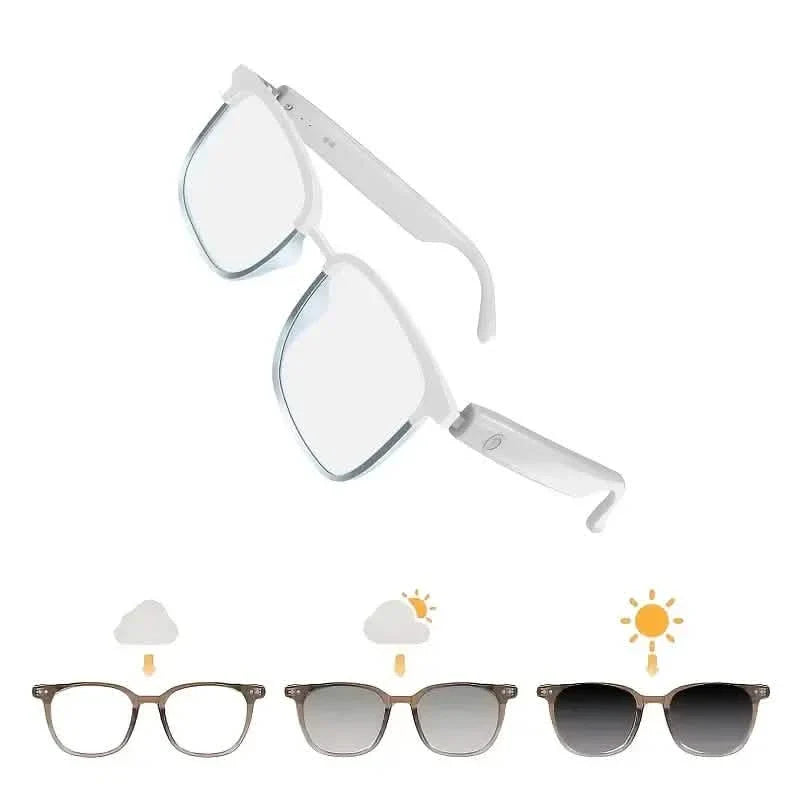 2025 Wireless Smart Glasses – Auto-Dimming, Touch Control, Hands-Free Audio