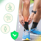 Compression Support Socks with Open-Toe Design and Non-Slip Fit