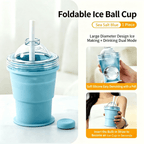 Foldable Silicone Ice Ball Drink Cup