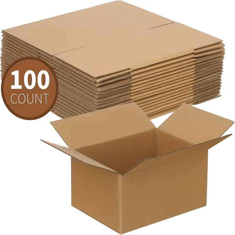 Multi Size/Pack - Corrugated Cardboard Packing Shipping Mailing Moving Boxes