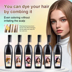 3-in-1 herbal hair coloring comb | Easy hair coloring at home with built-in brush