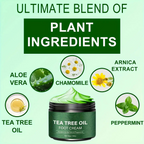 Tea tree oil foot cream