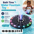 Kids Bath Fountain Toy with Colorful LED Lights – Automatic Water Spray Bathtub Toy for Toddlers & Babies